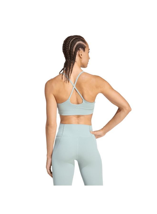 adidas All Me Light Support Rib Bra Long Line Bra - Image 2